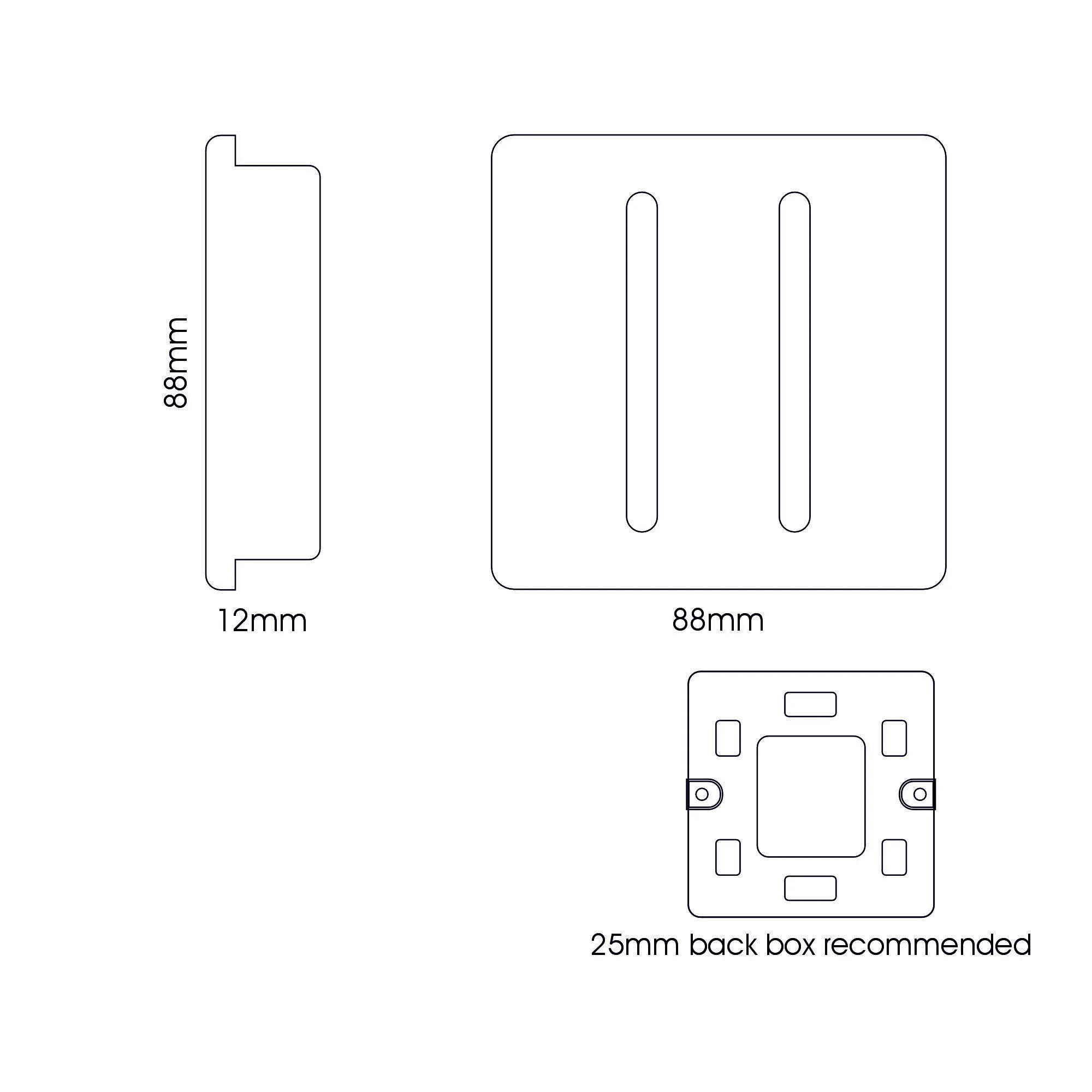 2 Gang 2 Way 10 Amp Rocker Moss Green ART-SS4MG  Trendi Moss Green